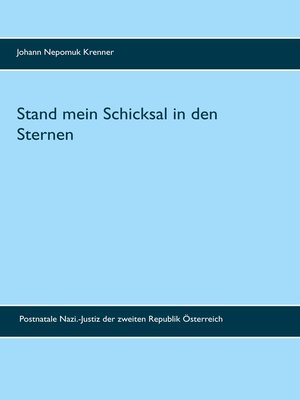 cover image of Stand mein Schicksal in den Sternen